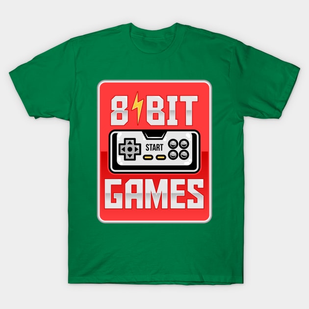 8 bit game poster T-Shirt by G4M3RS